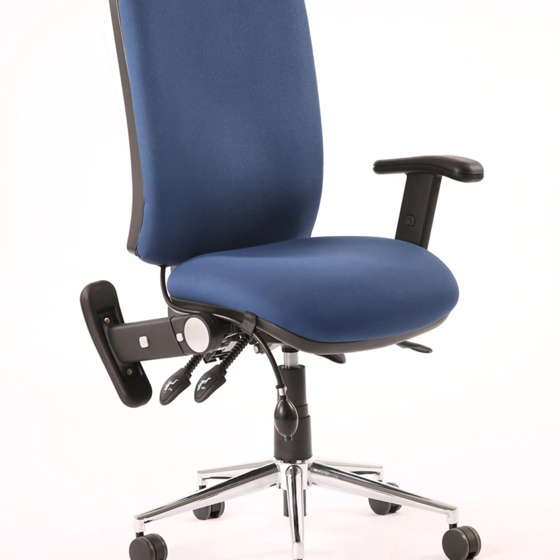 Lof Direct Dynamic chiro high back chair FOLD AWAY ARMS KCUP0104