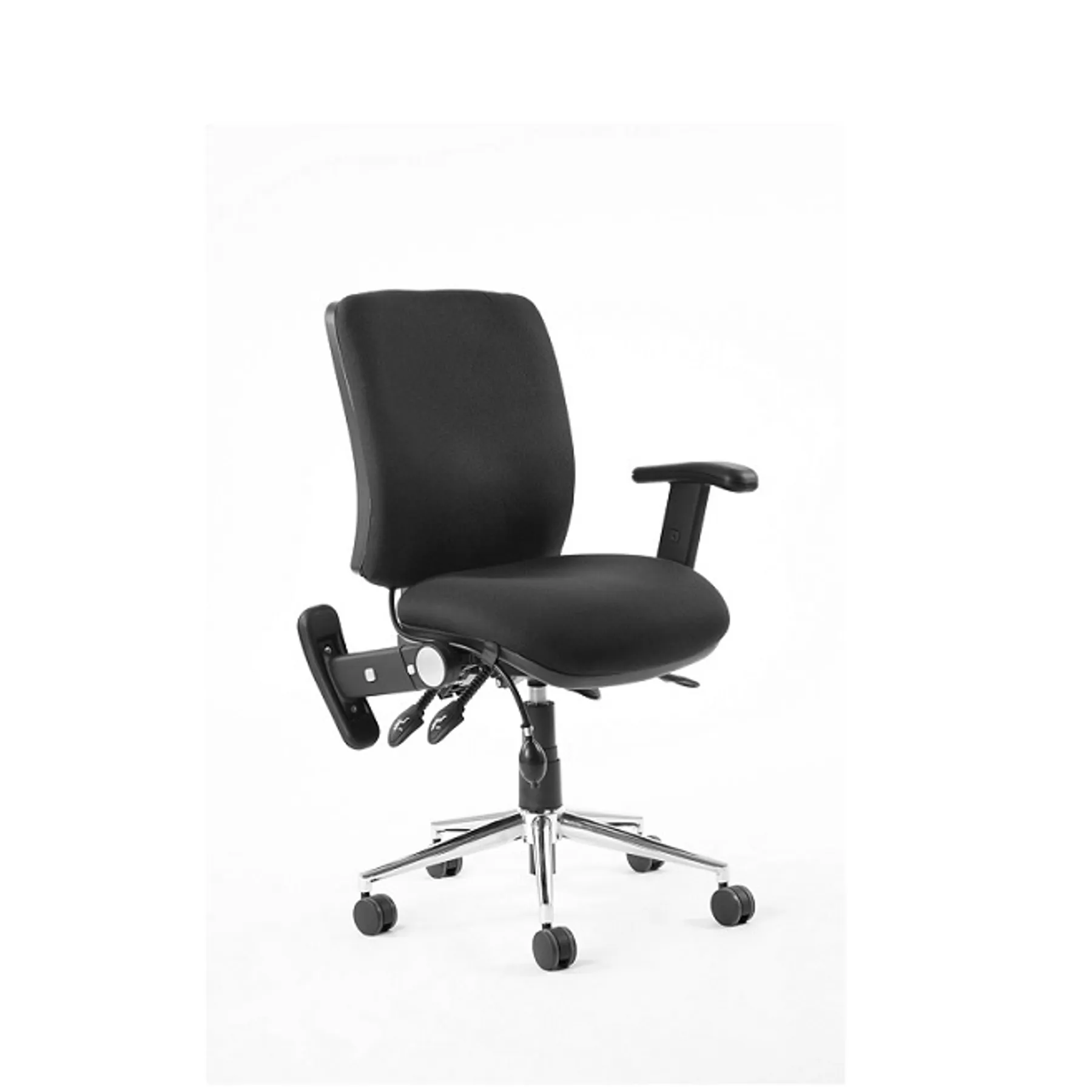 Lof Direct Dynamic chiro medium back chair black folding arms OP000011