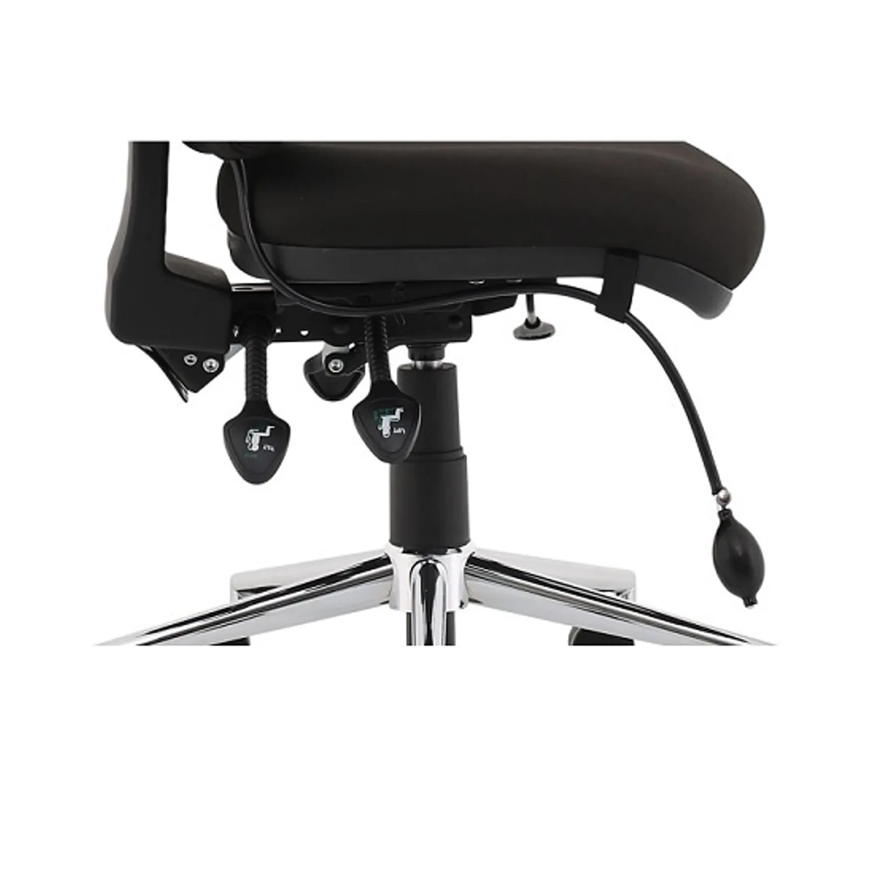 Lof Direct Dynamic chiro medium back chair black no arms OP000011 controls