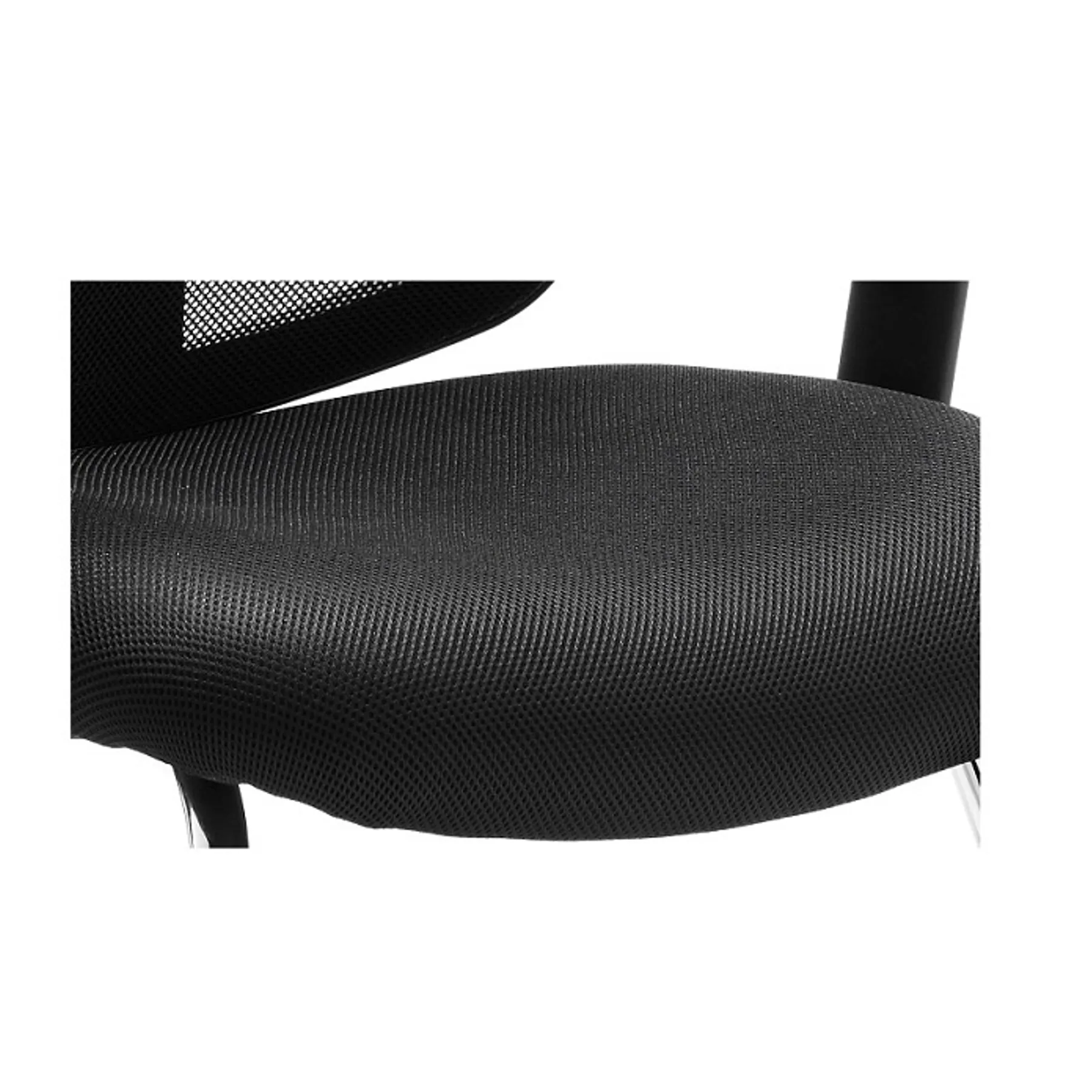 Lof Direct Dynamic portland mesh cantilever chair black EX000136 seat detail