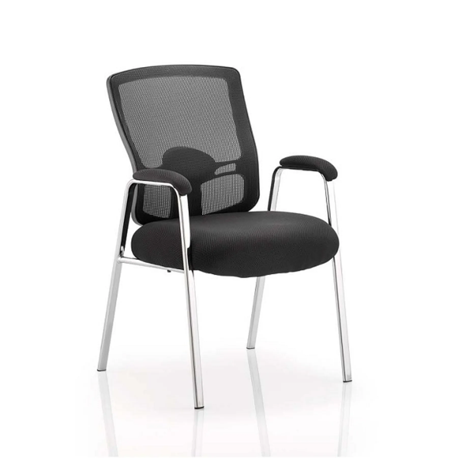 Lof Direct Dynamic portland mesh visitor chair 4 leg black