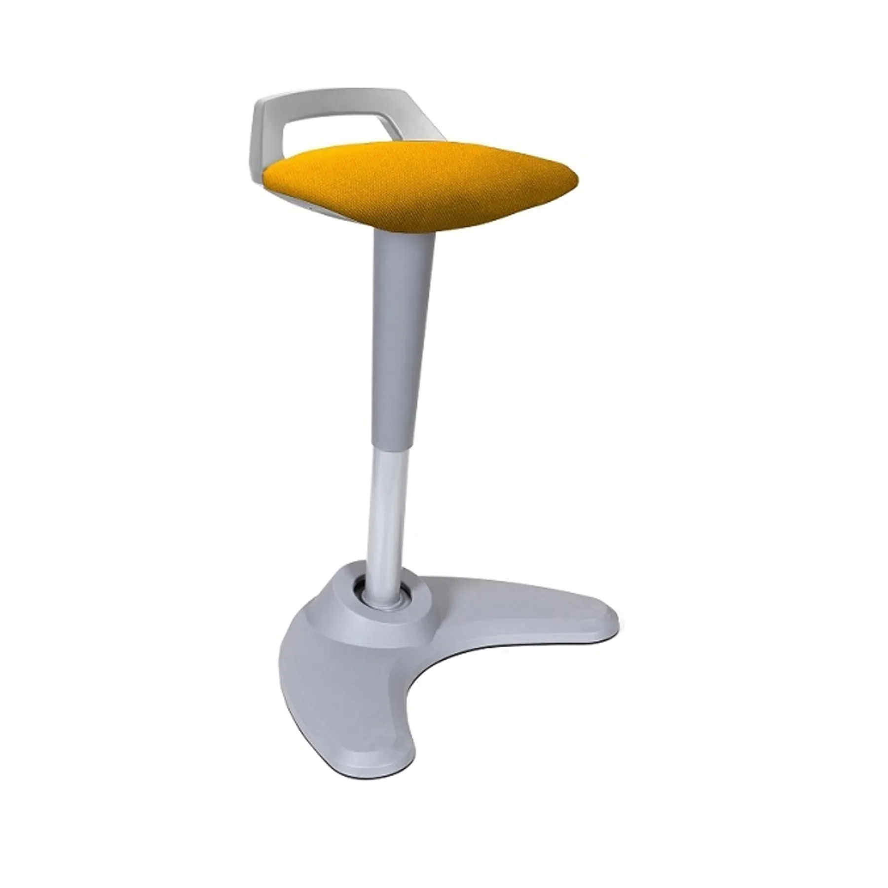 Lof Direct Dynamic spry stool black base yellow fabric seat