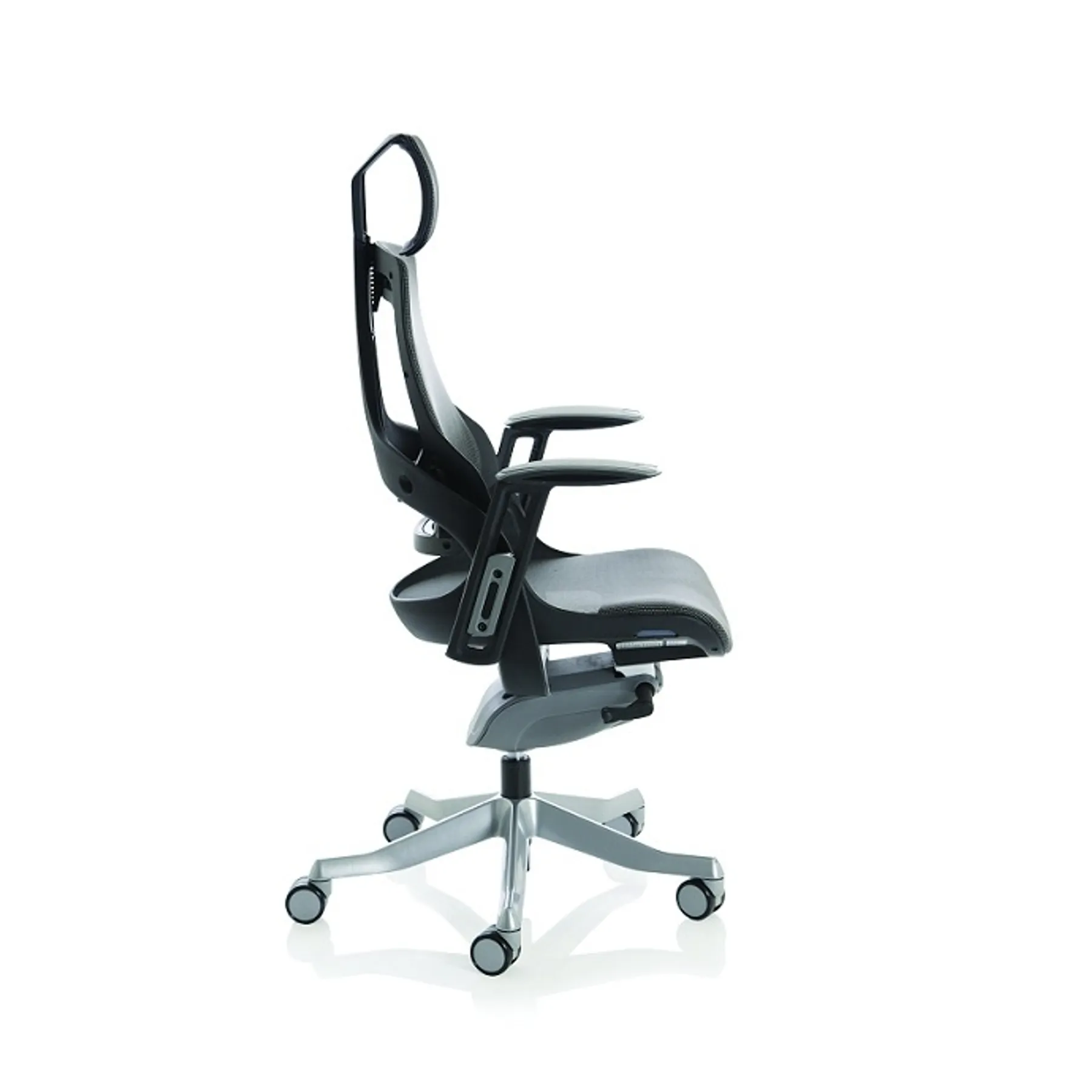 Lof Direct Dynamic zure charcoal mesh black frame executive chair KCUP1281 side