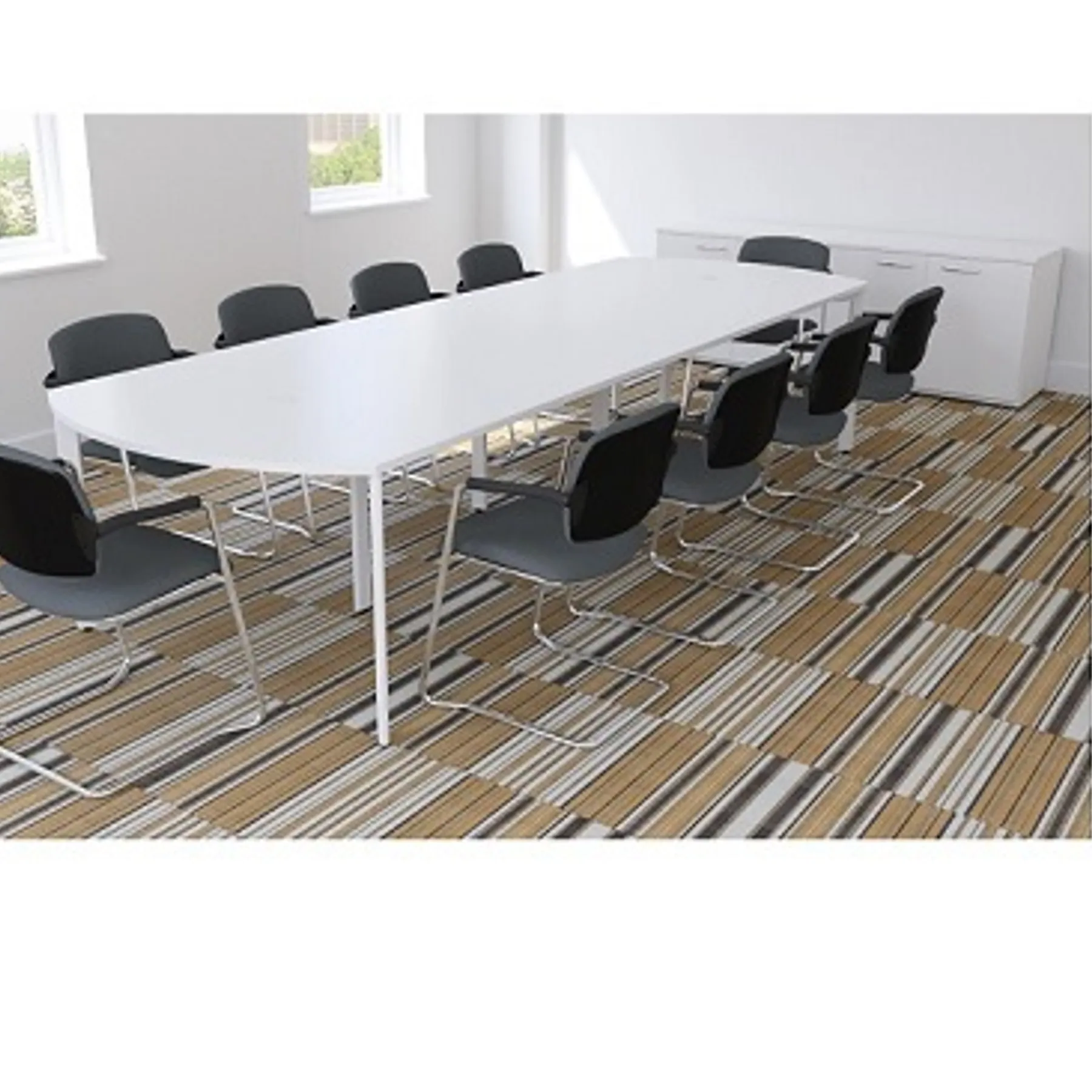 Lof Direct X Range Bow end Conference Table Sven Christiansen WHITE 2