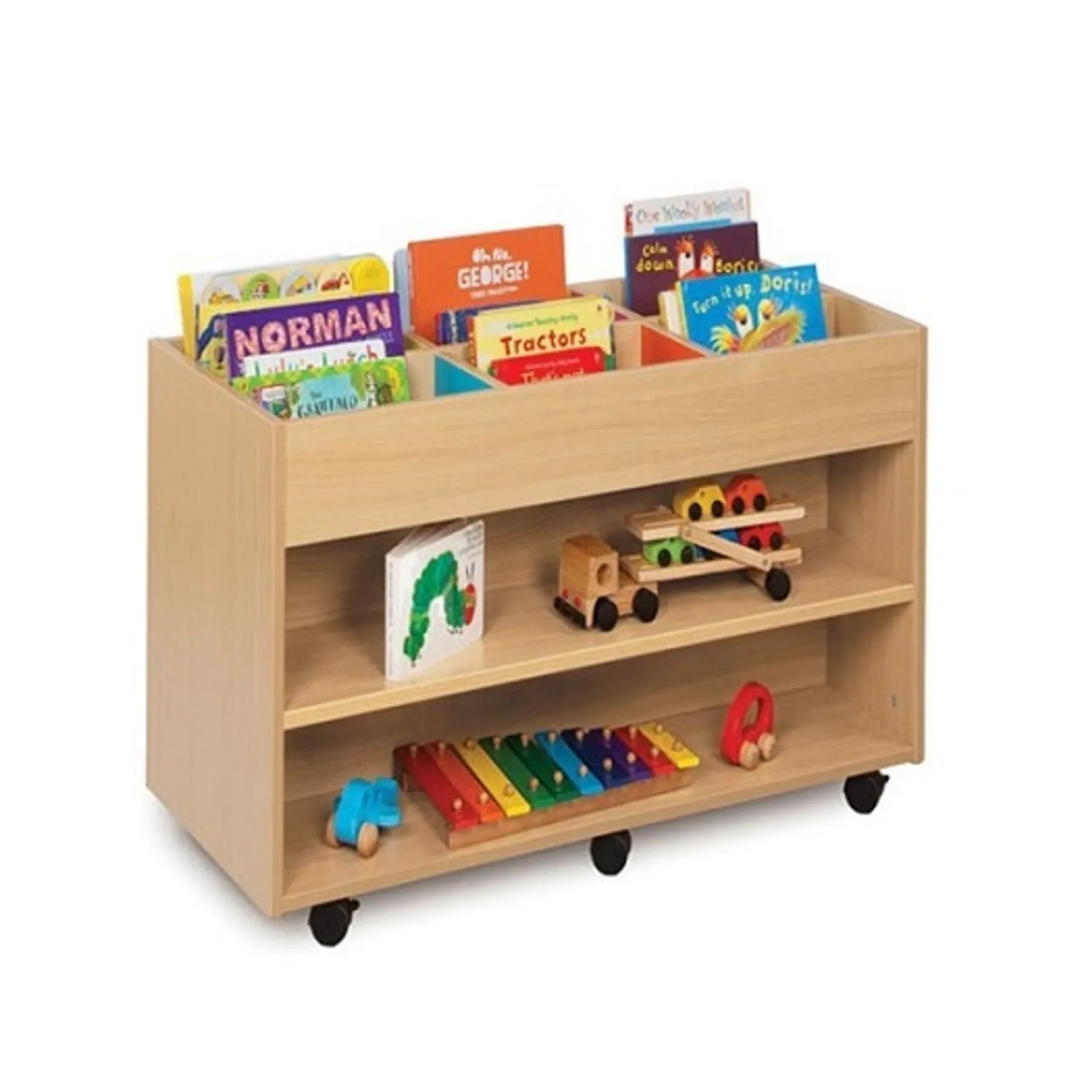 Lof direct monarch bubblegum double sided kinderbox with 1 fixed shelf each side MEQ9019
