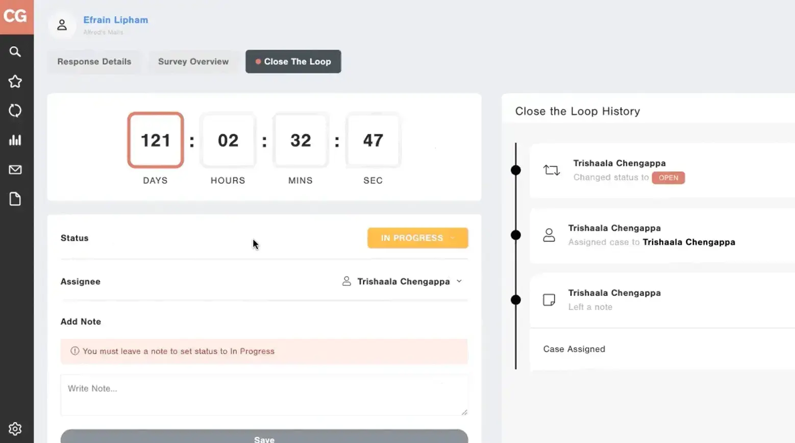 CTL Status Change