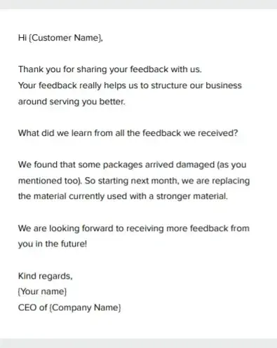 Example Follow-Up Email
