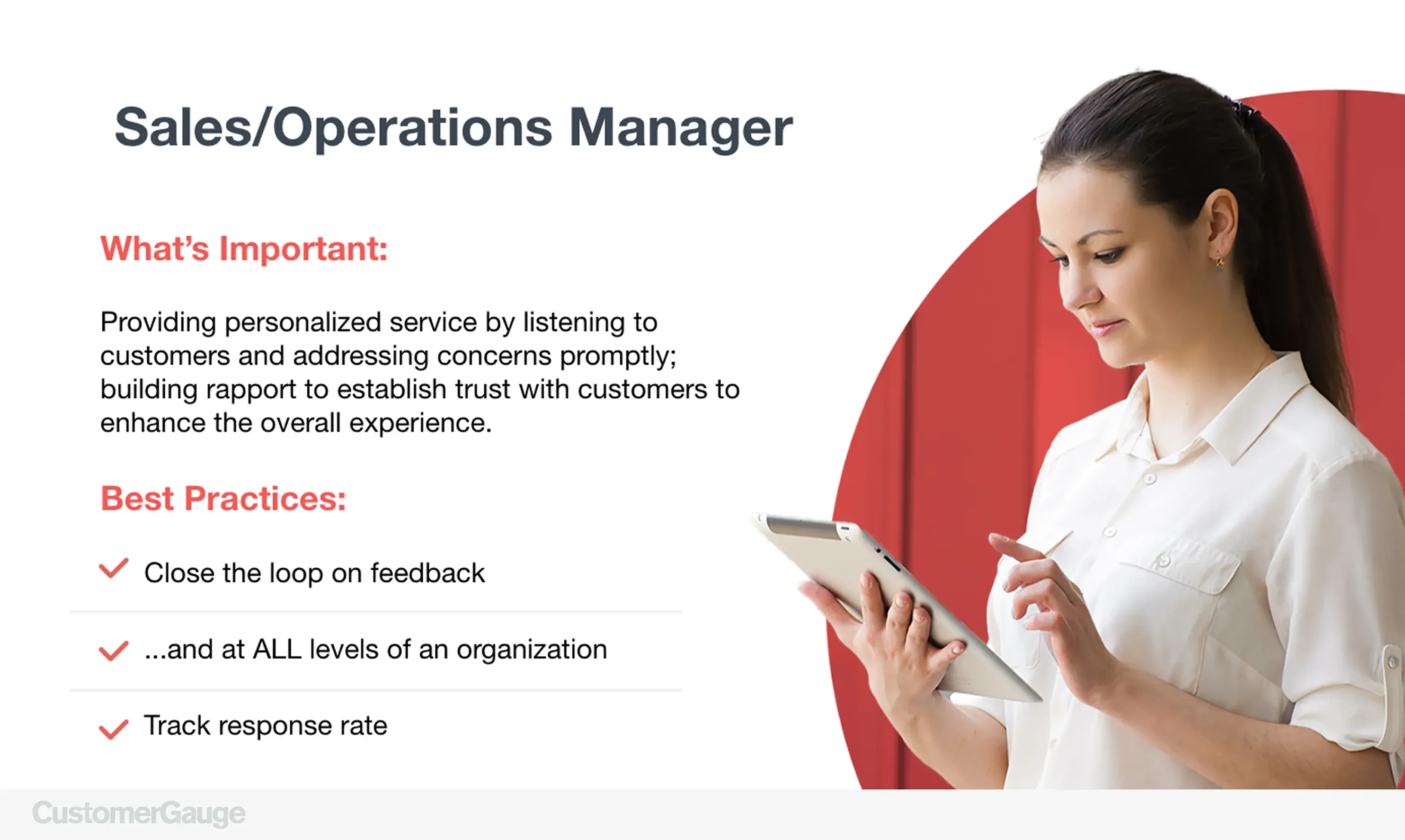 Sales or Operations Manager CustomerGauge