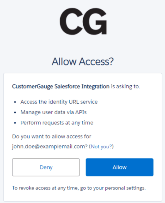 CustomerGauge Salesforce Integration