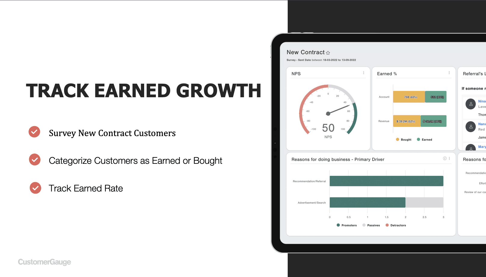 Earned Growth in CustomerGauge
