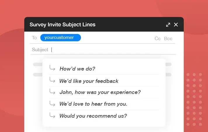 Survey Invite Subject Lines