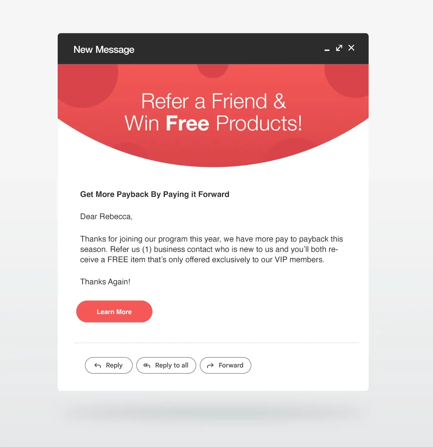 Refer a Friend Email