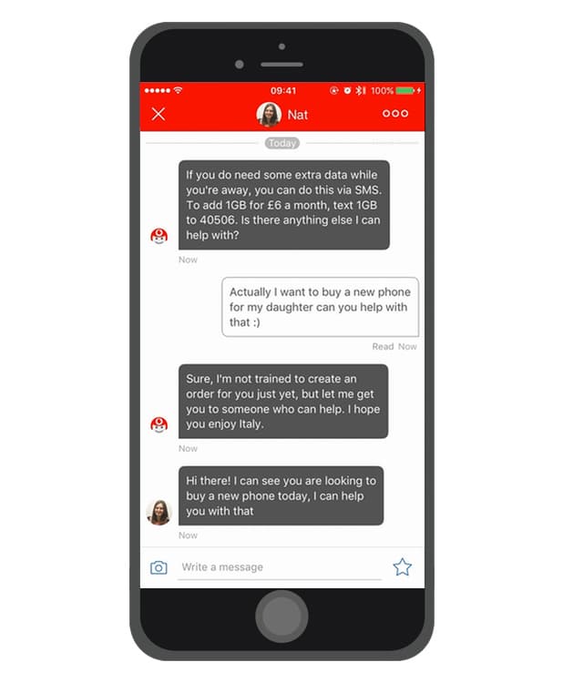 Vodafone tobi chat The Journey