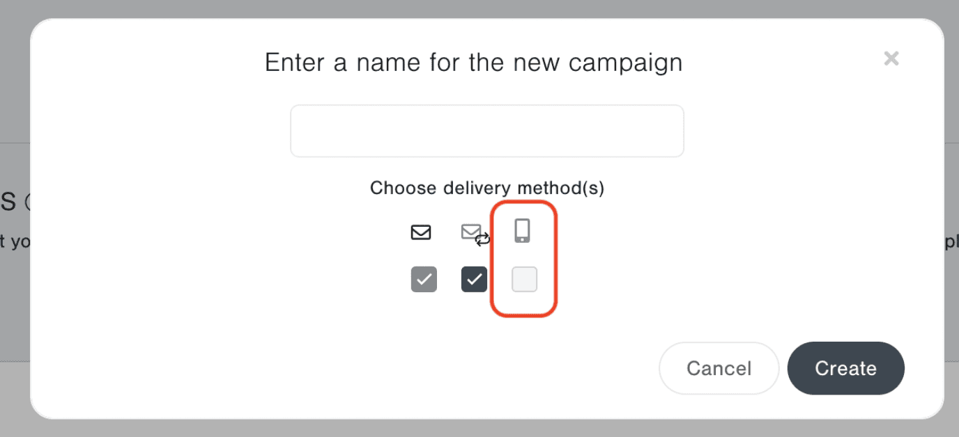 SMS Delivery Vector Option