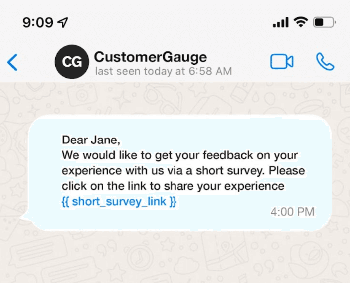 WhatsApp Survey