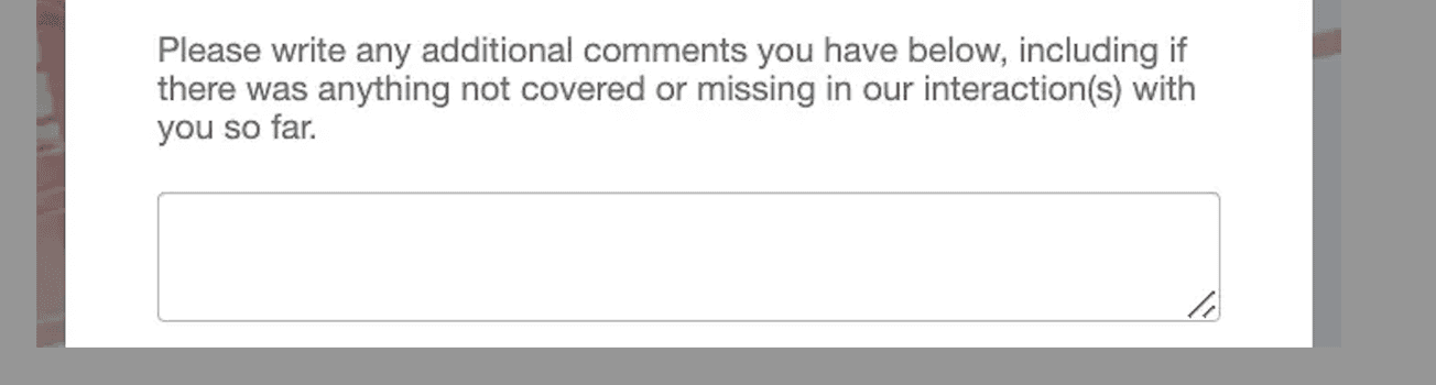NPS Verbatim Box Example