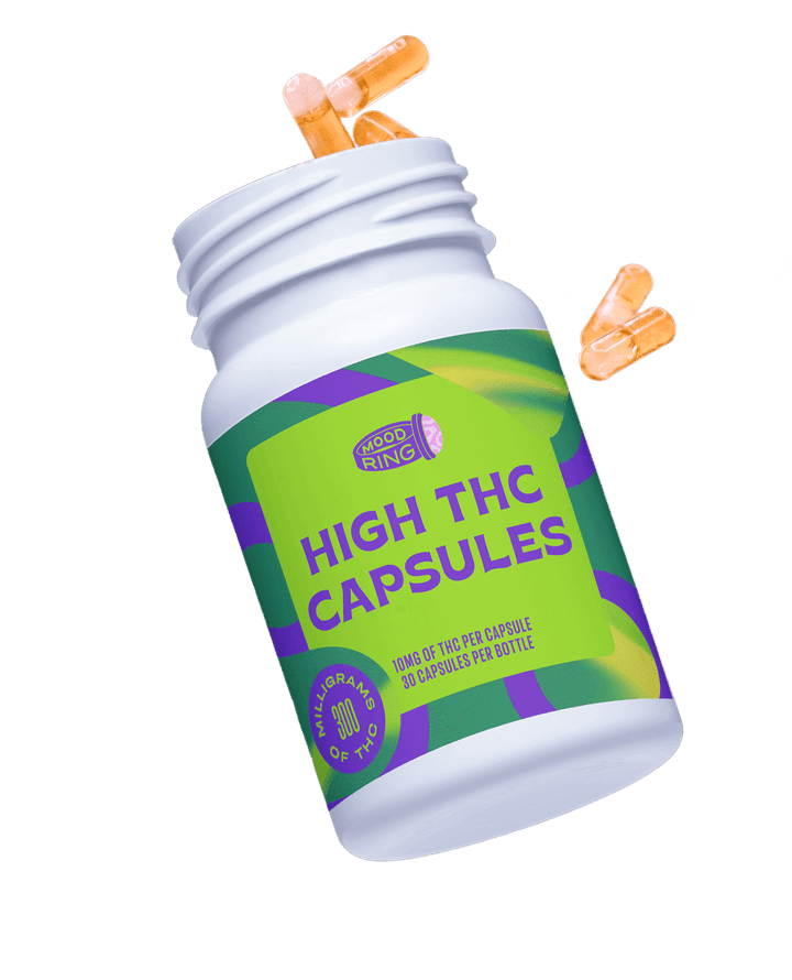 Thc capsules floating middle ground