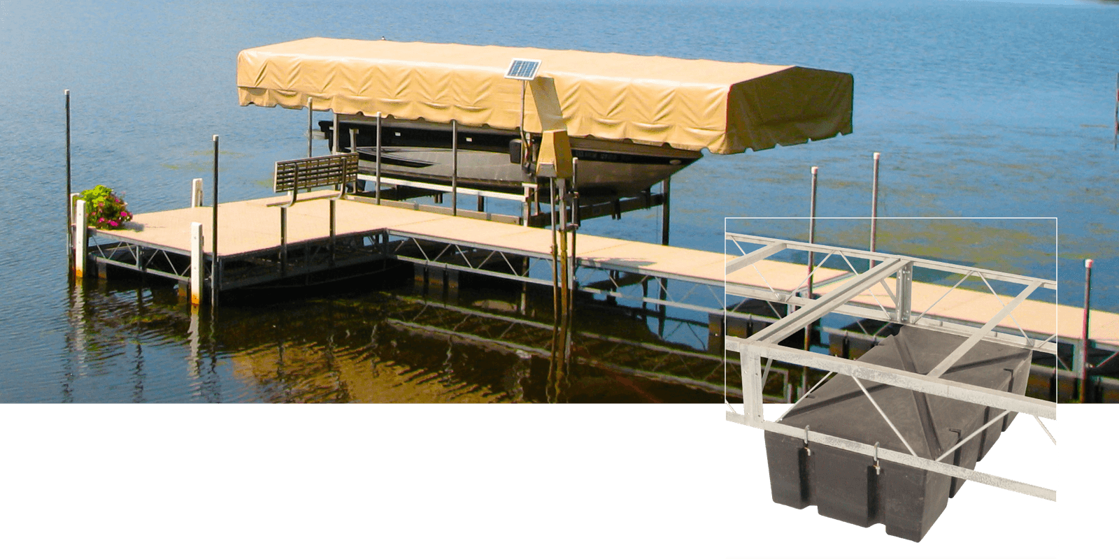 Truss style Floating Dock inside image