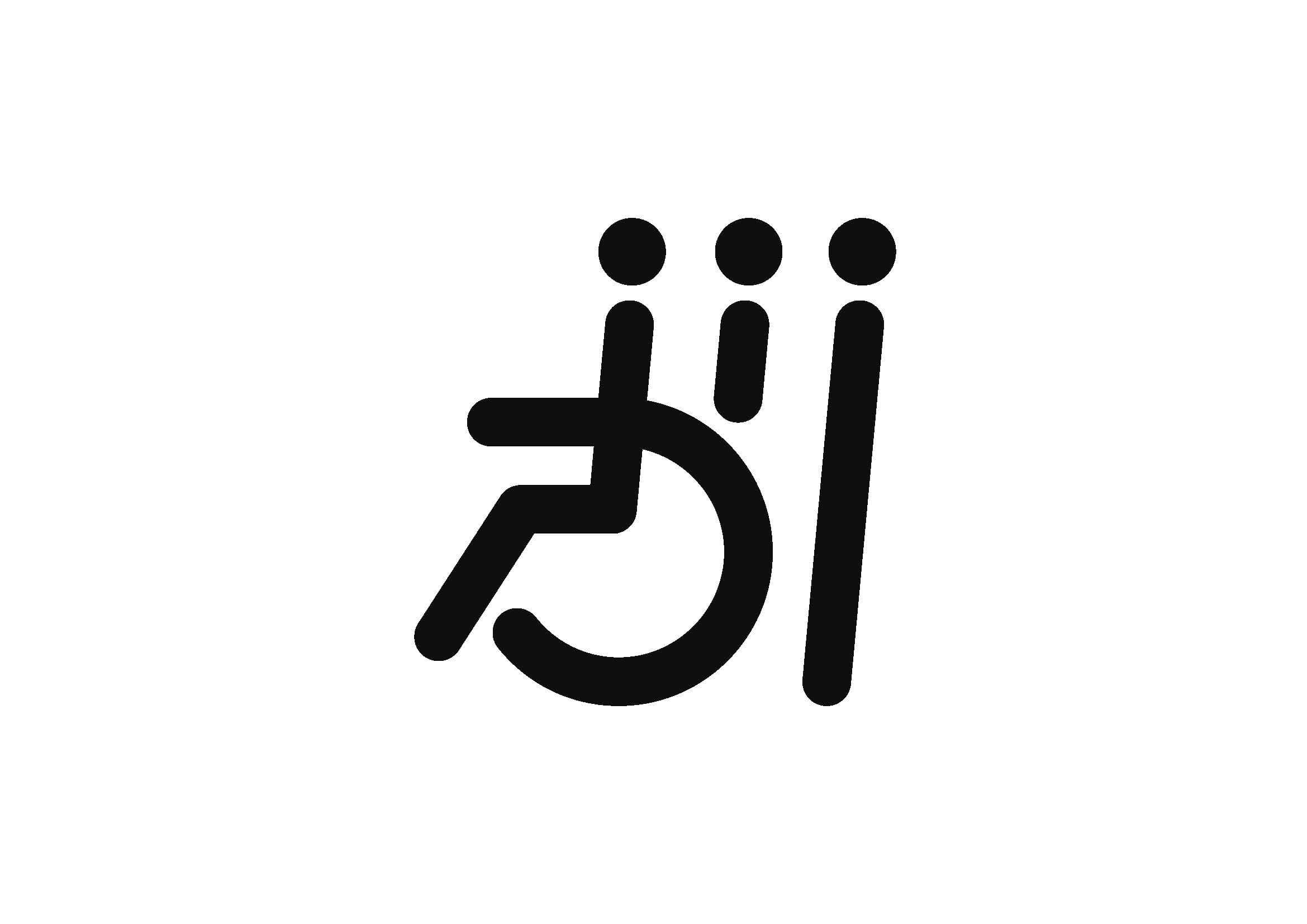 Tilgjengelighetsmerket No Text original black