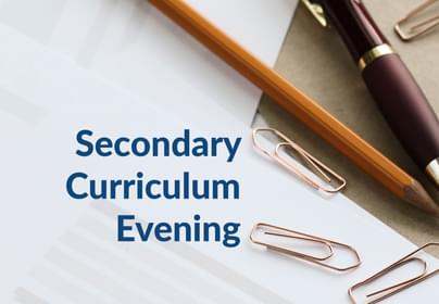 Secondary curicculum evening 23 web