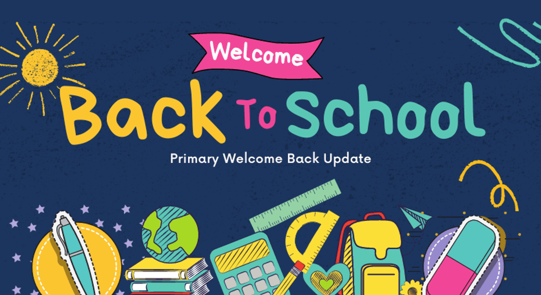 Grey Yellow Blue Pink Colorful Welcome Back To School Facebook Ad