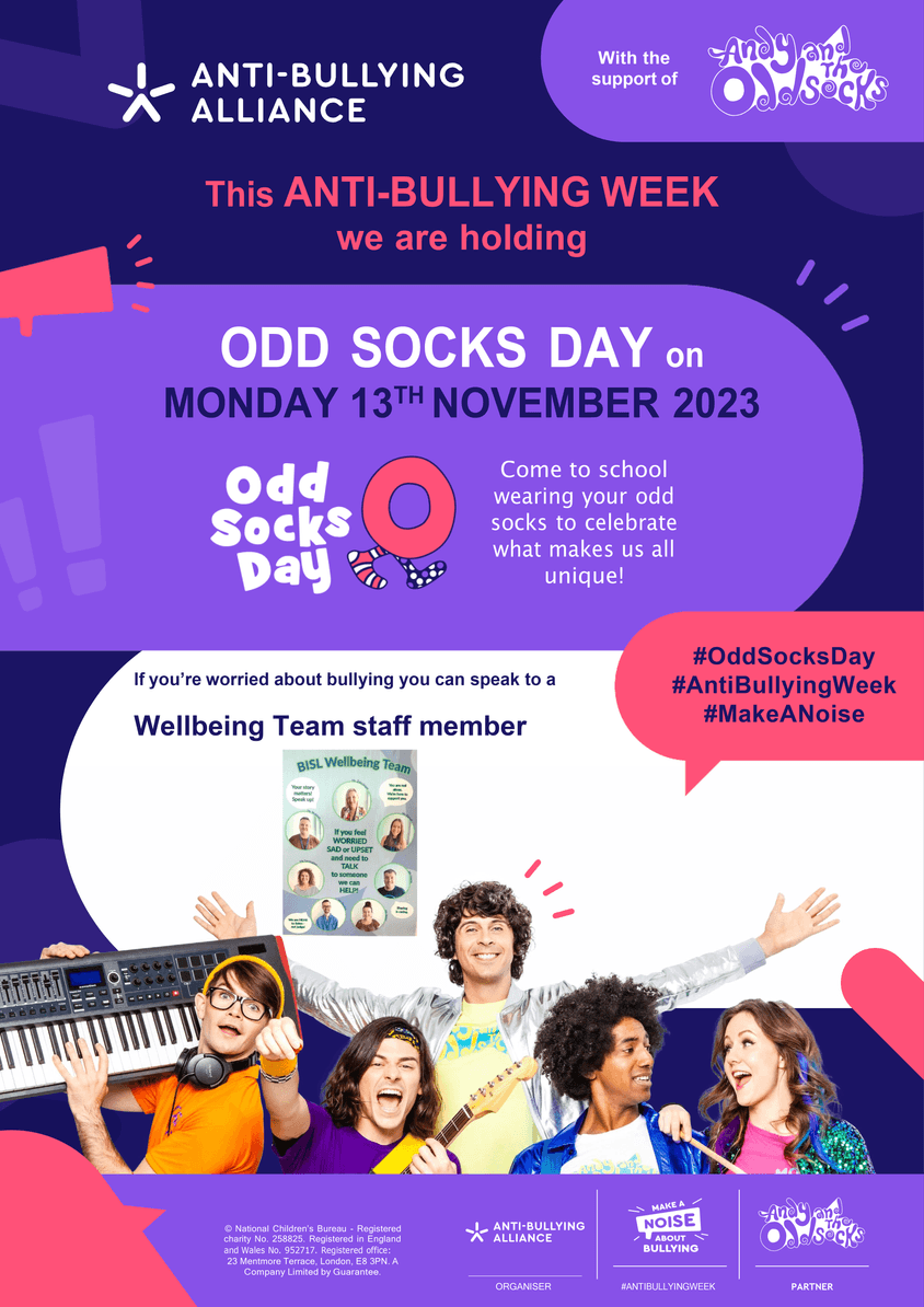 Odd Socks Day 2023 BISL Poster