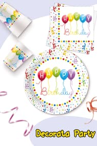 Decorata Happy Birthday Streamers by Procos