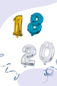 Numeral Foil Balloons by Procos