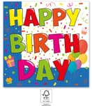 Kokliko Happy Birthday - Two-ply Paper Napkins 33x33 cm - 7256