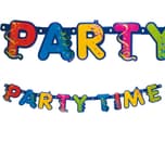 Happy Birthday Kokliko - "Party Time" Prismatic Die-cut Banner - 8935