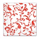Decorata Everyday Napkin Designs - Arabesque Red Three-ply Napkins 33x33 cm - 80904