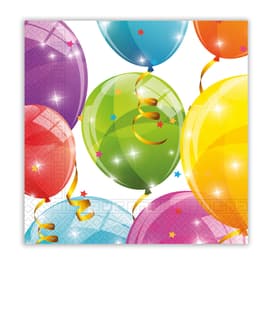 Kokliko Sparkling Balloons - Two-ply Paper Napkins 33x33 cm - 88150