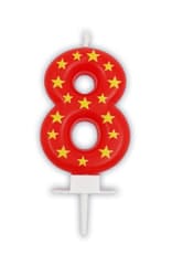 Numeral Candles - Stars Numeral Candles No. 8 - 89171