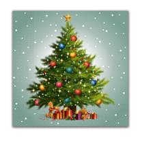 Seasonal Napkin Designs - Bright Colorful Lamps Three-Ply Paper Napkins 33x33 cm. - 90533