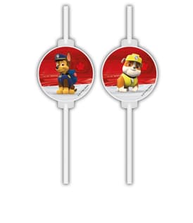 Paw Patrol Ready for Action - Medallion Paper Straws - 90657