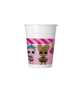 LOL Glitterati - Plastic Cups 200 ml. - 93555