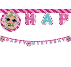 LOL Glitterati - "Happy Birthday" Letter Banner - 90863
