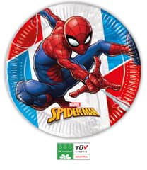 Spider-Man Superhero Compostable - Paper Plates 23 cm  - 90948