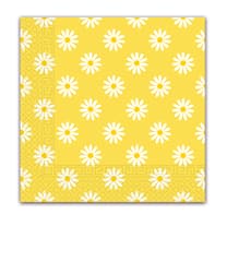 Everyday Napkin Designs - Shinny Daises Three-Ply Paper Napkins 33x33 cm. - 90980