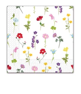 Decorata Everyday Napkin Designs - Flowers Field Three-Ply Paper Napkins 33x33 cm. - 90981