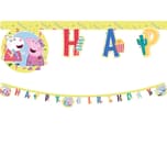 Peppa Pig Messy Play - "Happy Birthday" Die-Cut Banner - 91103
