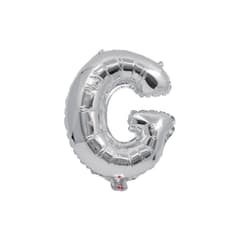 Letter Foil Balloons - Silver Foil Balloon Letter G - 91256