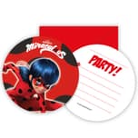 Miraculous Ladybug - Die-Cut Invitations & Envelopes - 91351