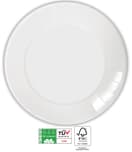 Decorata White Compostable Products - Home Compostable White Paper Plates 28 cm FSC - 91375