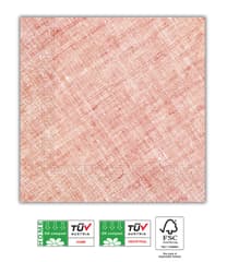 Solid Color Compostable - Home & Industrial Compostable Red Three-Ply Napkins FSC - 91494