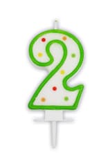 Numeral Candles - Dots Numeral Candle No. 2 - 91673