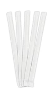 Decorata Drinking Straws - FSC White Paper Drinking Straws 19,7X0,6cm. Individual Paper Wrapped - 93998
