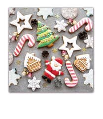 Seasonal Napkin Designs - Special Christmas Biscuits Three-Ply Paper Napkins 33x33 cm. - 91864