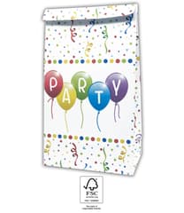 Happy Birthday Streamers - Paper Party Bags FSC - 92110