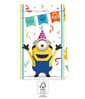 Minions: The Rise of Gru - Paper Party Bags 22 cm FSC. - 92138